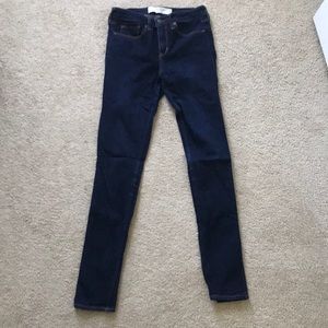 High waisted skinny jeans
